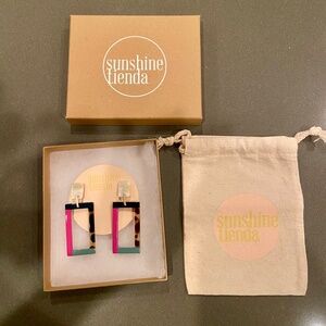 NWT Sunshine Tienda Colorblock Earrings